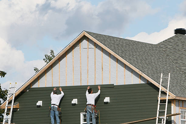 Professional Vinyl Siding technician working in Dorchester Center, MA